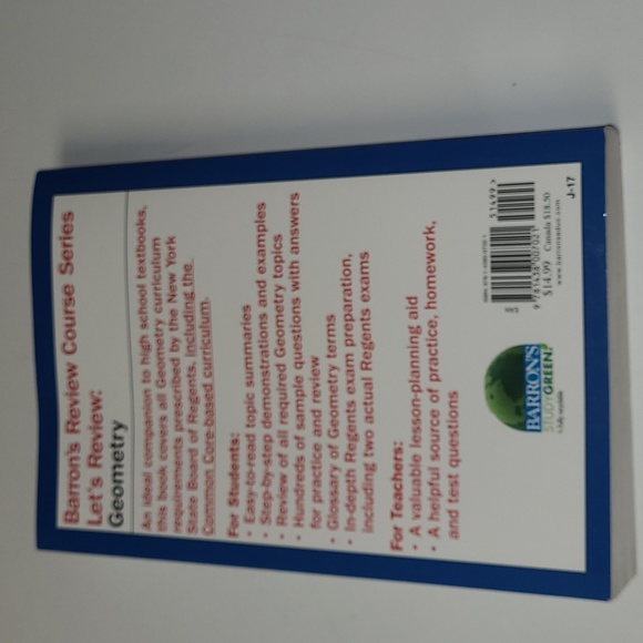 Barron's Let's Review: Geometry, by Castagna, NWT - Picture 2 of 16